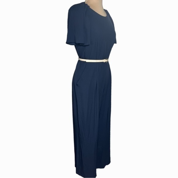 Tommy Hilfiger size 14 navy blue wide leg jumpsuit - Picture 6 of 16